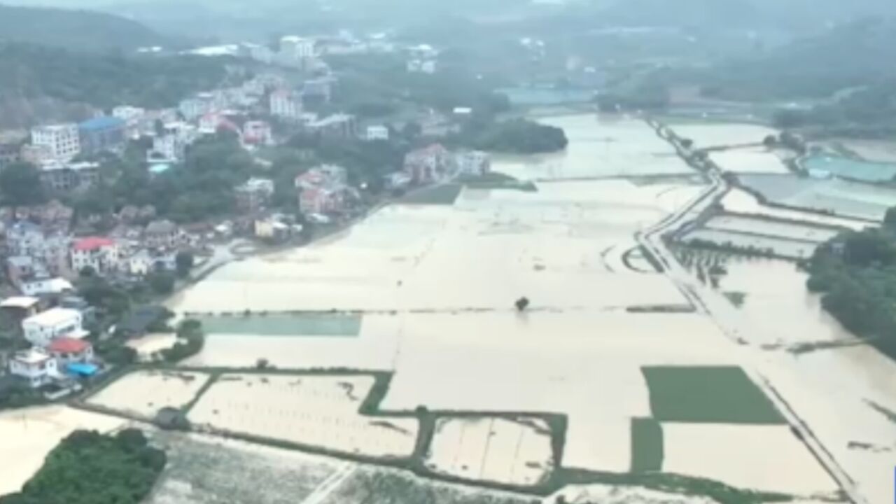 福建漳浦强降雨导致农田被淹