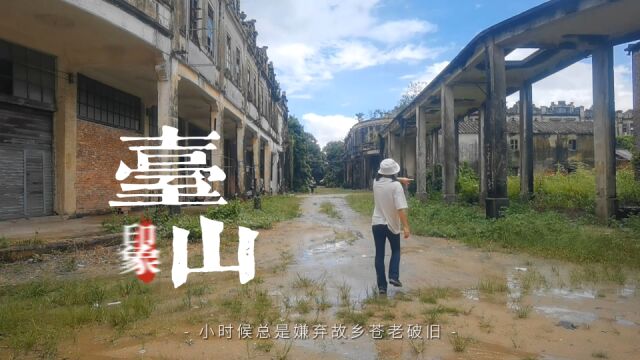 秋游广东台山,曾经热闹的墟市,今快变“废墟”,游客:为什么?