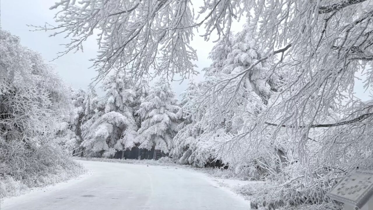 航拍丨溪云初起日升阁 江南也有雪乡天