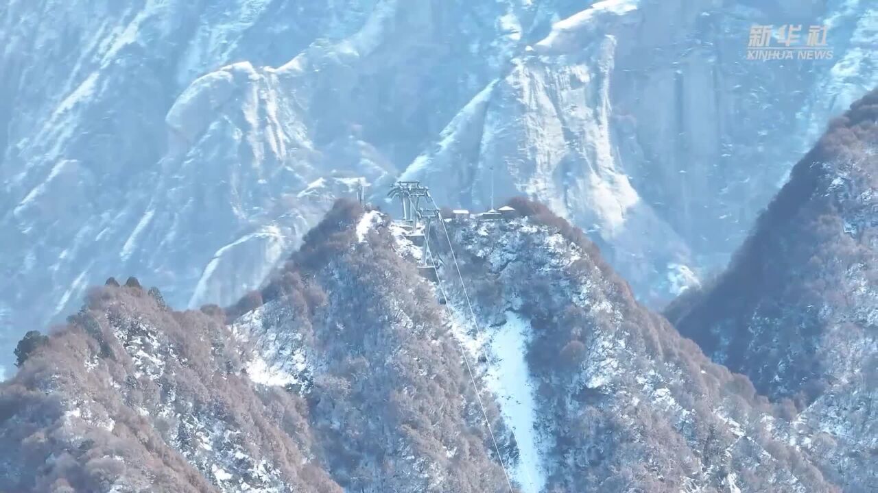 华山春雪美如画