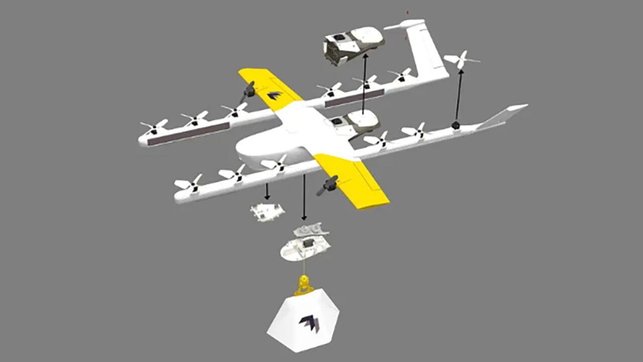 谷歌子公司开发新款无人机,10公里内可无压力送货,鲜食即时送达
