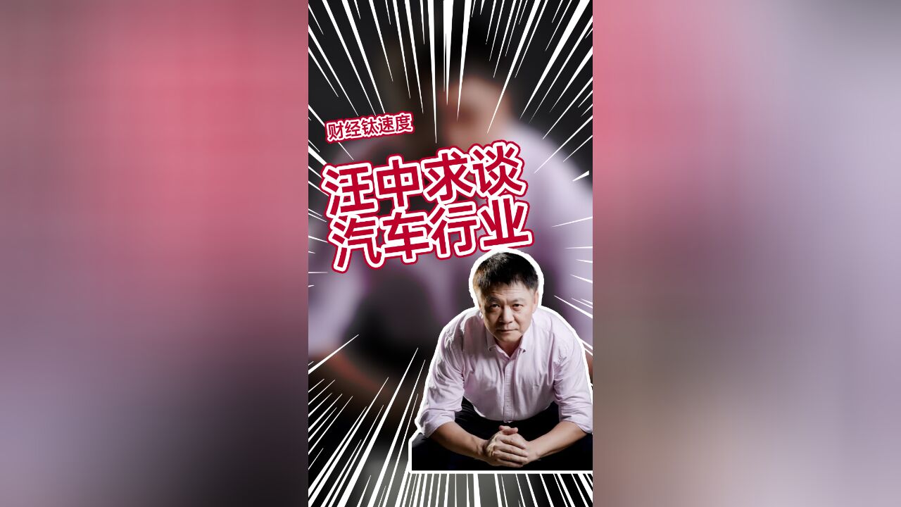 中国精细化管理研究所所长汪中求:国内车企新秀,绝大部分会死掉