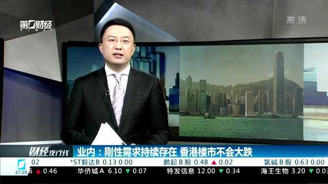 业内:刚性需求持续存在 香港楼市不会大跌