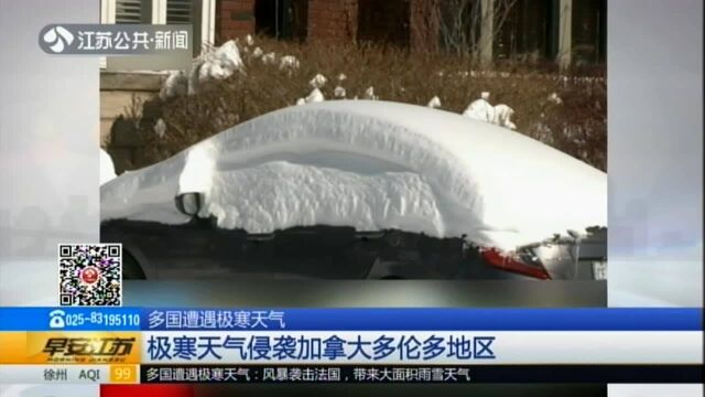 极寒天气侵袭加拿大多伦多地区