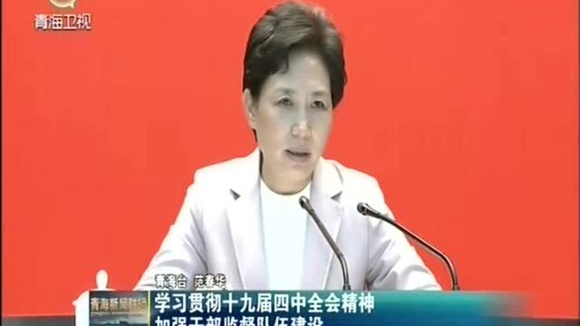 学习贯彻十九届四中全会精神加强干部监督队伍建设