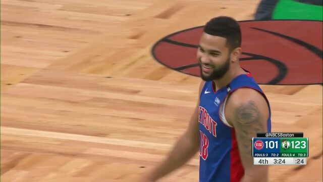 NBA常规赛：活塞vs凯尔特人 英文解说全场回放