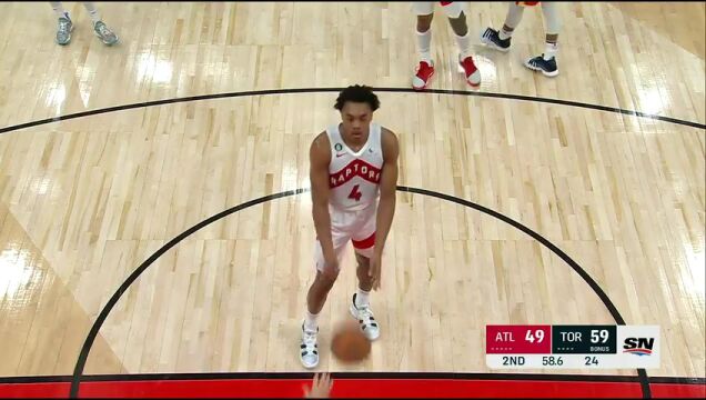  NBA常规赛：老鹰vs猛龙第2节英文原声回放