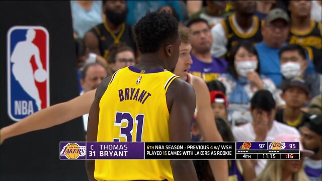 NBA季前赛：太阳vs湖人原声解说全场回放