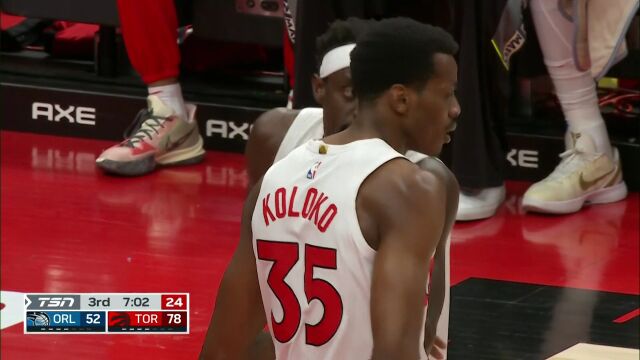 NBA常规赛：魔术vs猛龙第3节原声解说回放