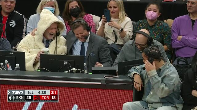 NBA常规赛：篮网vs猛龙第1节中文解说回放