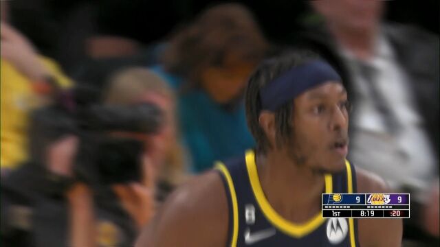 NBA常规赛：步行者vs湖人皓篮球解说全场回放