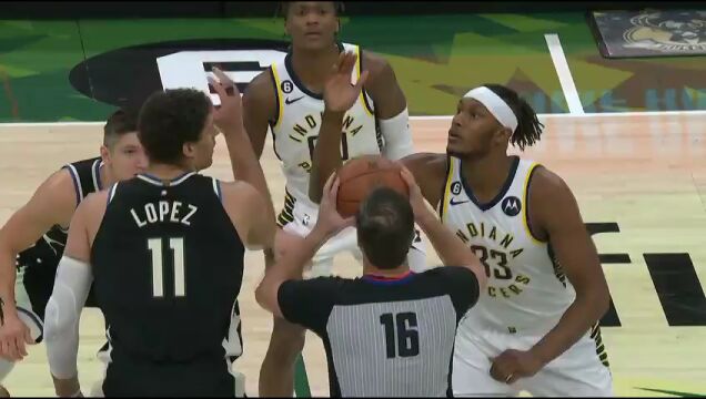 NBA常规赛：步行者vs雄鹿中文解说全场回放