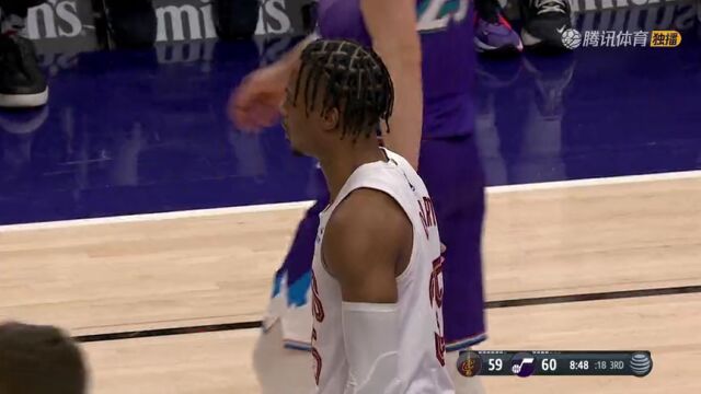 NBA常规赛：骑士vs爵士第3节中文解说回放