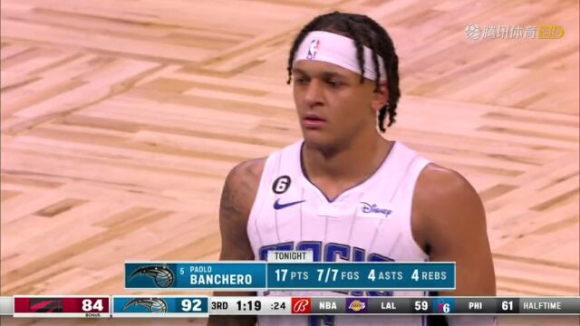 NBA常规赛：猛龙vs魔术第3节英文原声回放