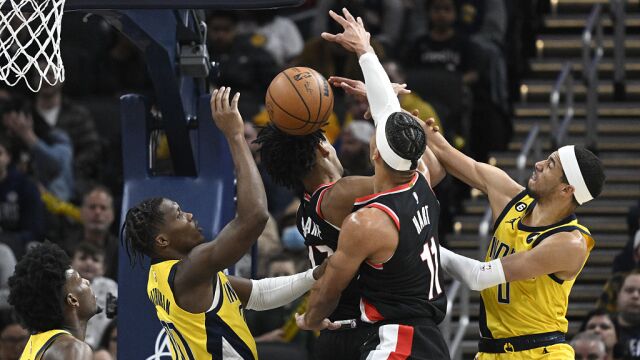 哈利伯顿vs开拓者集锦 贡献15+12致命三分锁定胜局