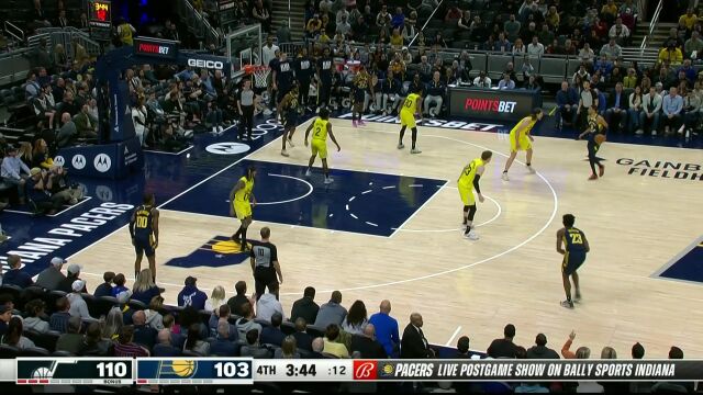 缩小分差也不过如此 哈利伯顿打成2+1随后助飞马瑟林