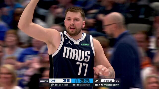  NBA常规赛：勇士vs独行侠第2节中文解说回放