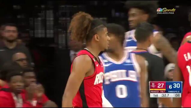 火箭vs76人第1节英文原声回放