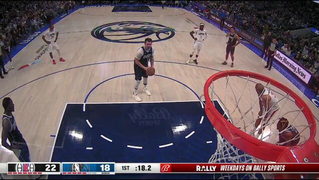 NBA常规赛：快船vs独行侠第1节 中文解说回放