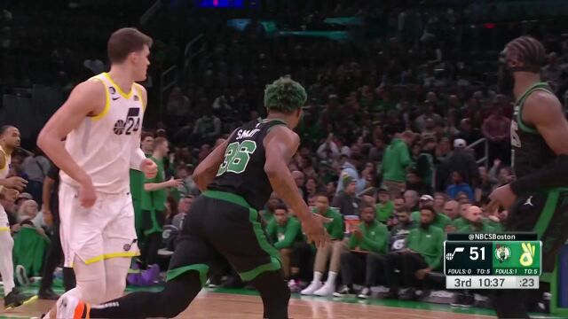 不装了摊牌了！凯尔特人突然发力轰出13-0进攻波