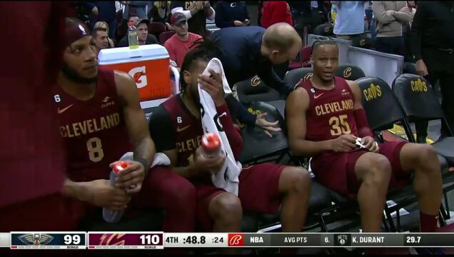 NBA常规赛：鹈鹕vs骑士第4节中文解说回放