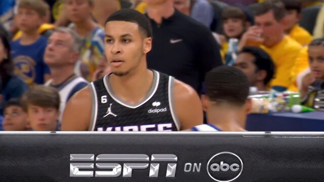 NBA季后赛：国王vs勇士第1节中文解说回放-重绘-截取