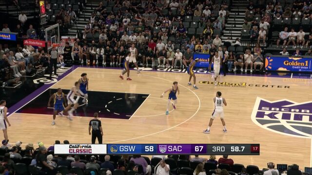 NBA夏季联赛：勇士vs国王第3节中文解说回放