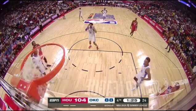 NBA夏季联赛：火箭vs雷霆第4节中文解说回放