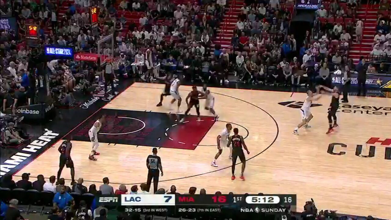 【回放】NBA常规赛:快船vs热火第1节中文解说回放