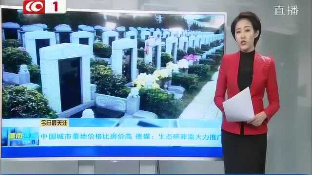 中国城市墓地价格比房价高 德媒: 生态殡葬需大力推广