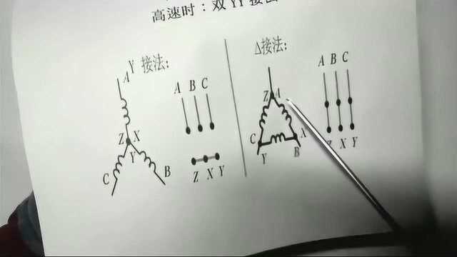 三相双速电机6个接线柱怎么接线?了解星接和角接很重要