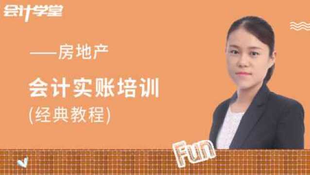 干货分享:房地产会计做账实操全流程演练!