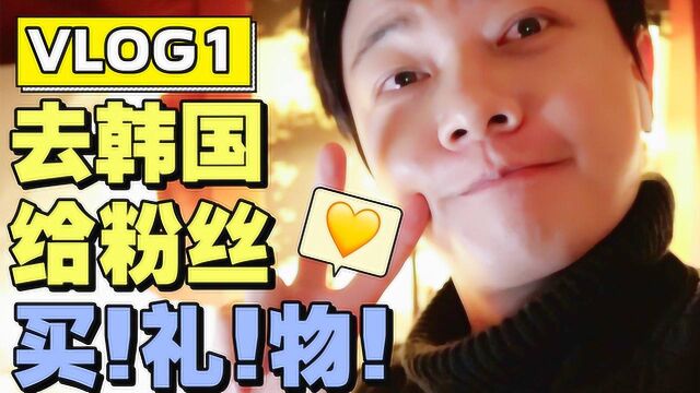 我的第一支Vlog!韩国旅游、给粉丝们买礼物 !最后有大福利