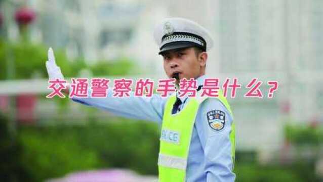 交通警察的手势是什么?