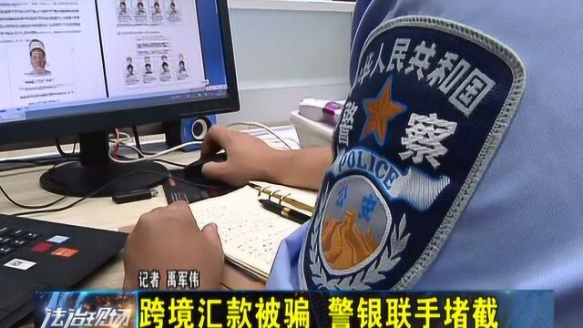 跨境汇款被骗88万 警方银行联手追回