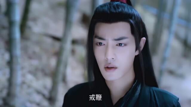 《陈情令》魏无羡看到蓝忘机的烙印戒鞭,这表情是吓到了