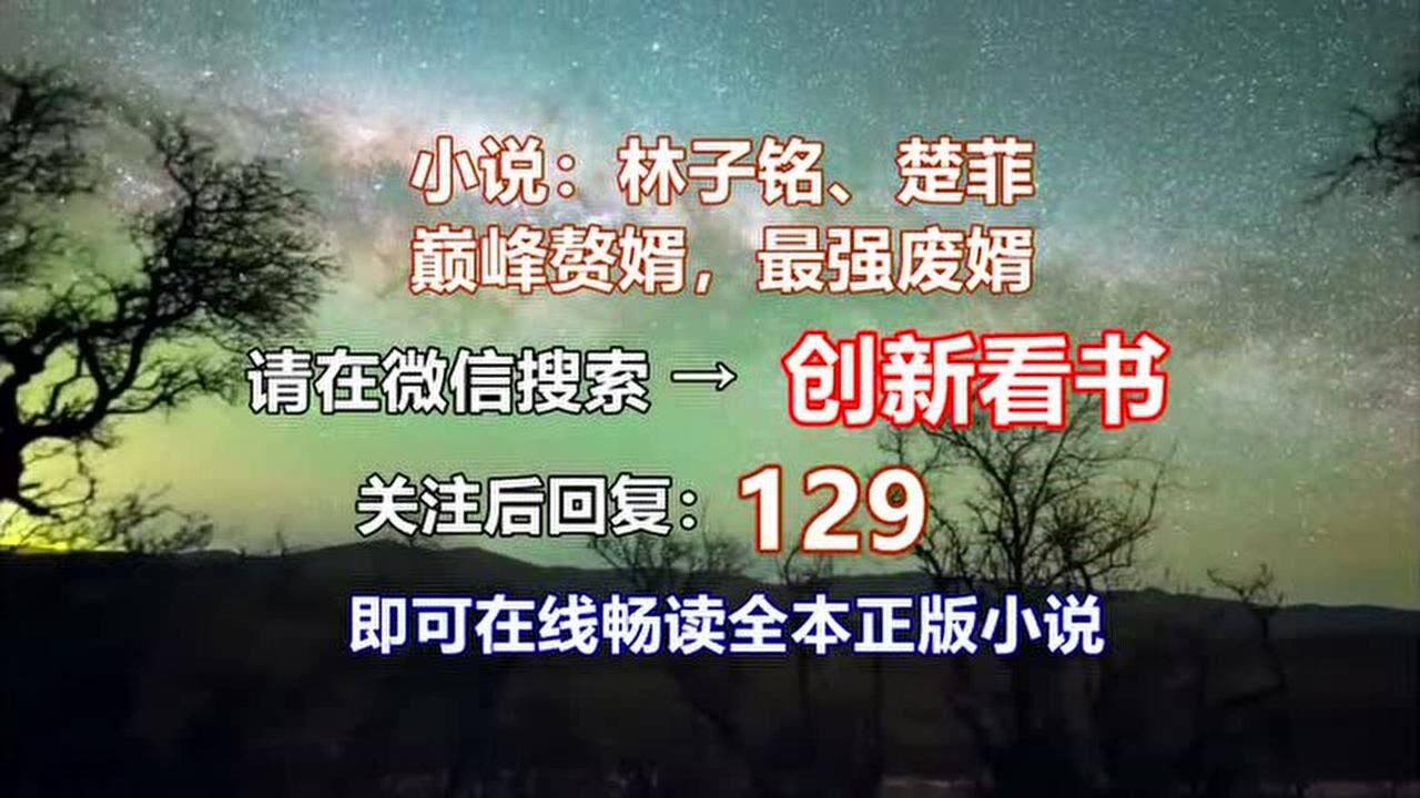 巅峰赘婿林子铭楚菲第1695集