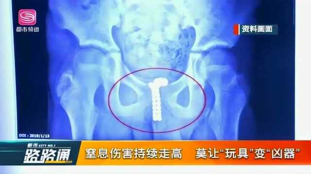 窒息伤害持续走高 莫让“玩具”变“凶器”家长给孩子选择玩具要谨慎