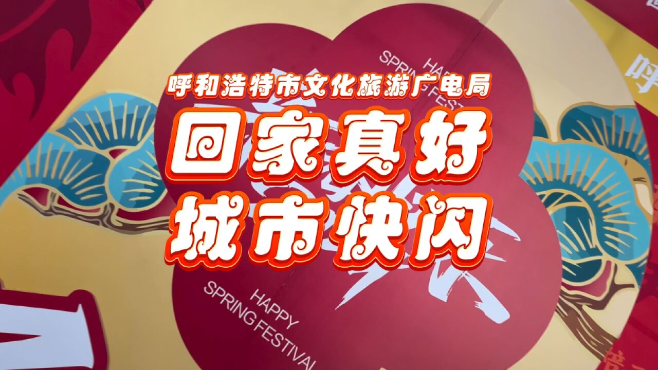 呼和浩特市文化旅游广电局“回家真好”城市快闪活动,2月4日 振华广场不见不散!