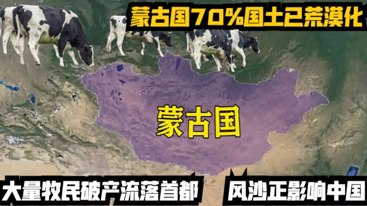 蒙古国70%国土已荒漠化,大量牧民破产流落首都,风沙正影响中国