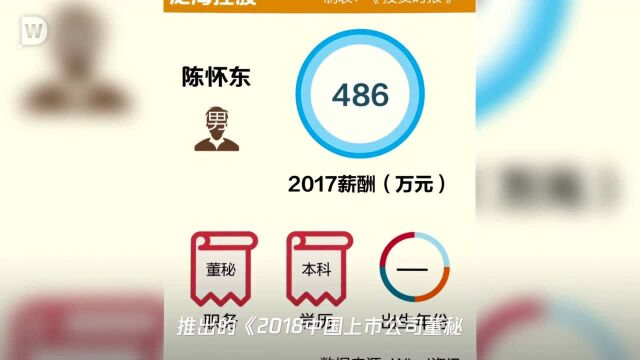 泛海控股告别房地产遇阻 董秘陈怀东薪酬榜冠军丢失降幅超40%