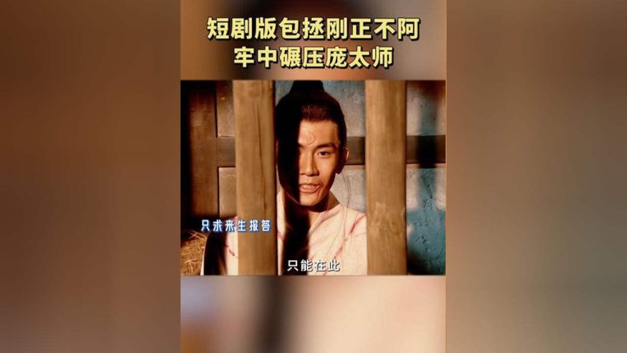 演绎的“包拯”正气凛然,不惧奸佞正面硬刚,气势碾压庞太师!