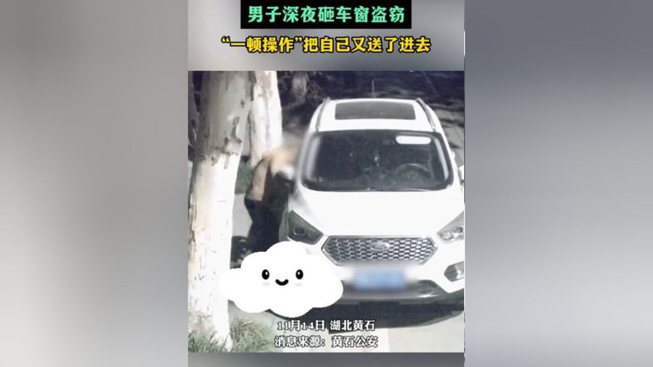 刚出拘留所就“重操旧业”,男子深夜砸车窗盗窃!