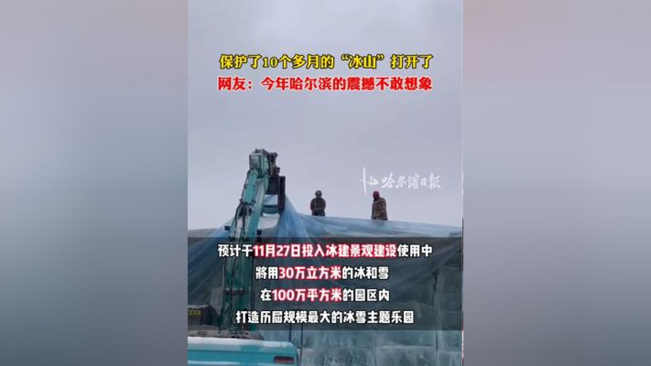 保护了10个多月的“冰山”打开了,网友:今年哈尔滨的震撼不敢想象