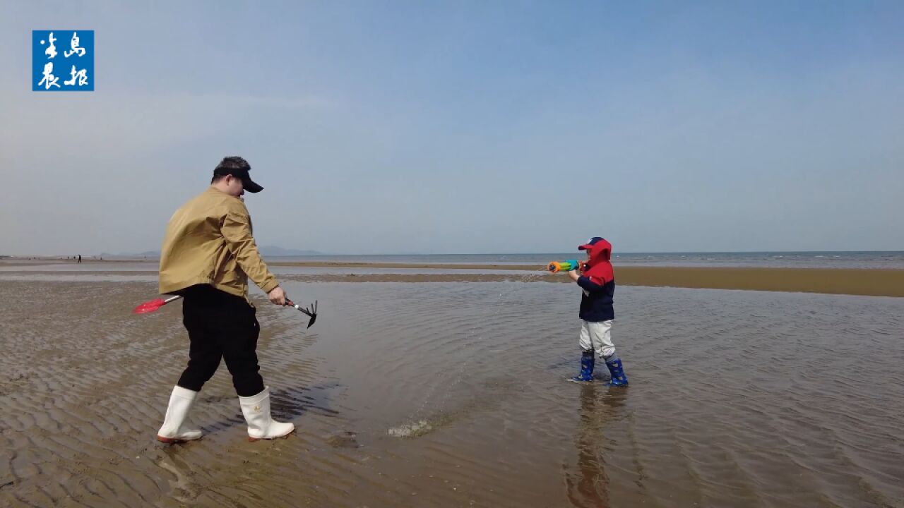 挖沙踏浪 快来夏家河子享受赶海狂欢