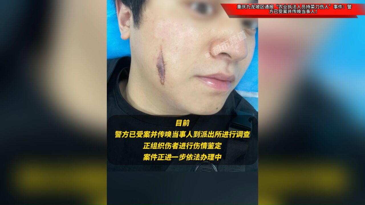 重庆九龙坡区通报“农业执法人员持菜刀伤人”事件:警方已受案并传唤当事人!