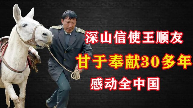 深山信使王顺友:这条中国最孤独的路,他一人一马走了32年