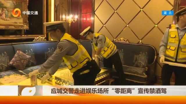 应城交警走进娱乐场所“零距离”宣传禁酒驾