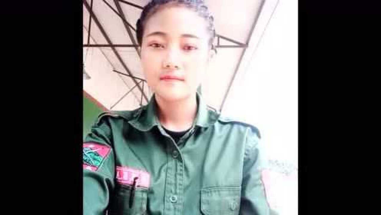 可爱的缅甸佤邦女孩
