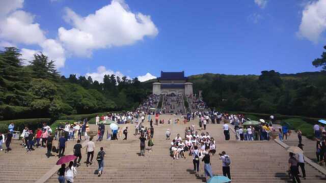 参拜游览南京中山陵 敬仰革命先驱爱国情怀 祝福我美丽的祖国